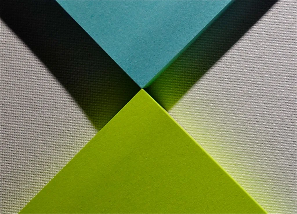 Post-it notes organized on a surface representing task capture and workflow